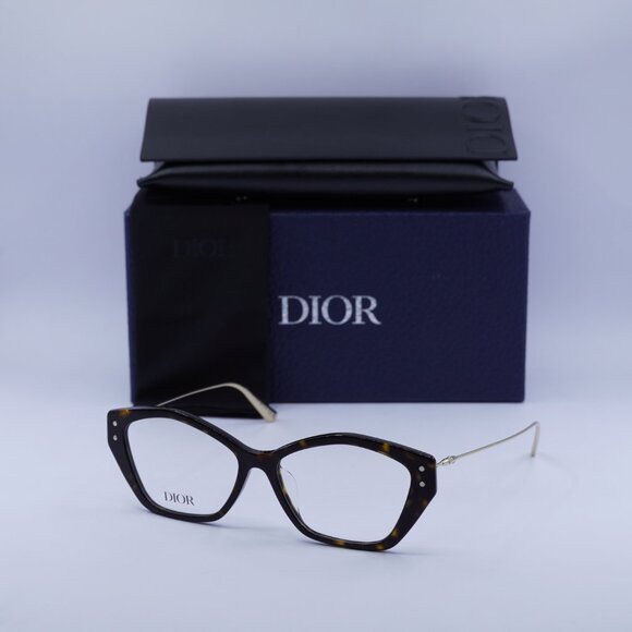Final Price! Dior MISSDIORO S1F 2200 Havana/Gold Eyeglasses 54mm - Picture 6 of 12
